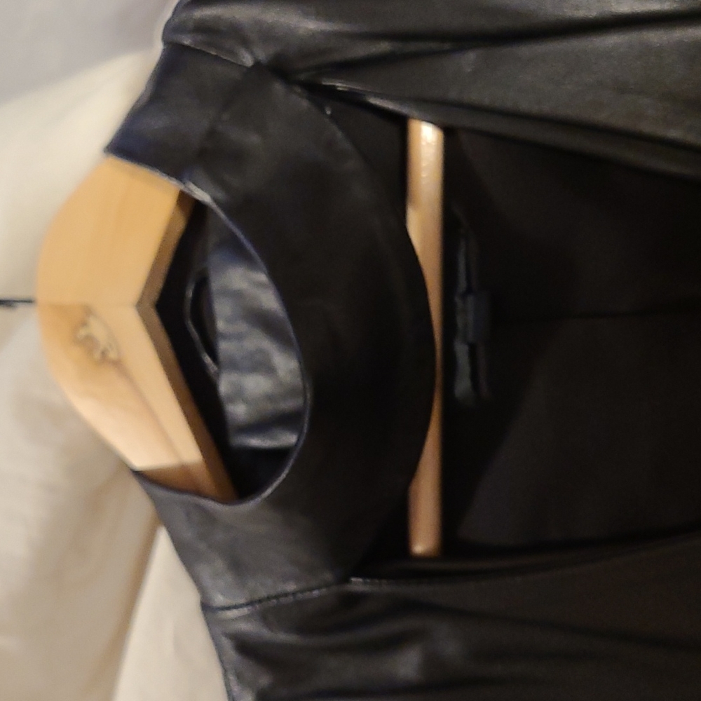 Intermix Leather Jacket - Picture 4 of 7